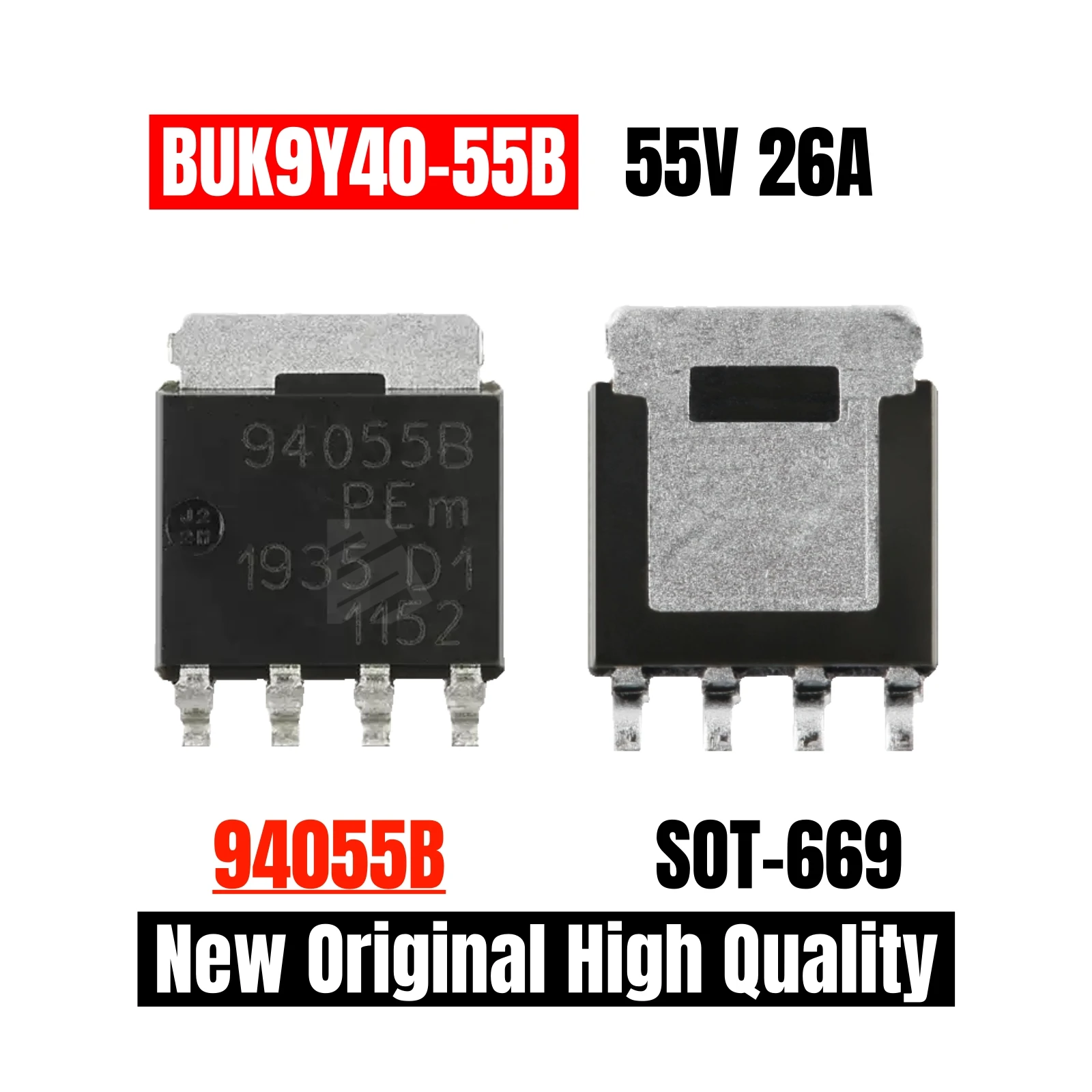 10PCS ใหม่ Original BUK9Y40-55B 94055B SOT-669 55V 26A N-Channel MOSFET ยานยนต์ตัวควบคุมแรงดันไฟฟ้าควบคุมวงจร IC