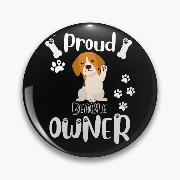 Proud Beagle Owner  Soft Button Pin Metal Lover Badge Clothes Jewelry Decor Creative Fashion Collar Brooch Hat Cute Lapel Pin