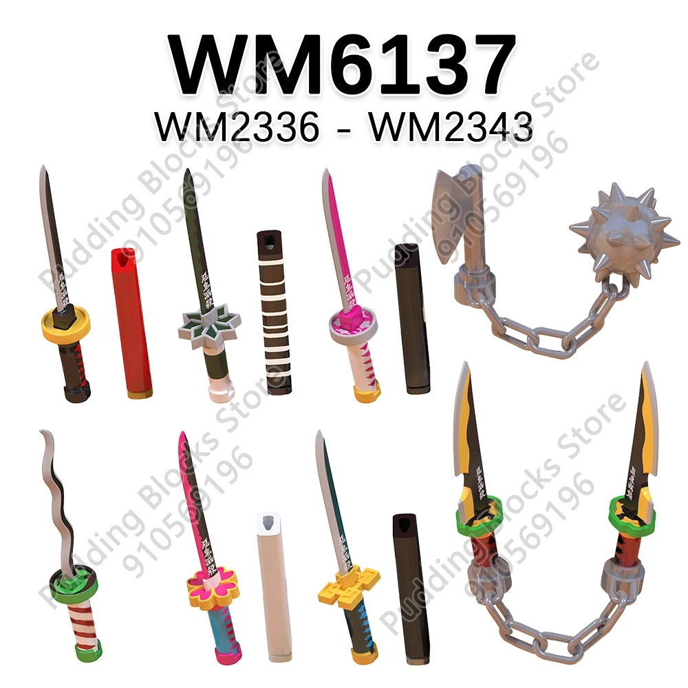 WM6137 Compatible Action Figures Parts Bricks WM2336 WM2337 WM2338 WM2339 WM2340 WM2341 WM2342 WM2343 WM Blocks Accessories Toys