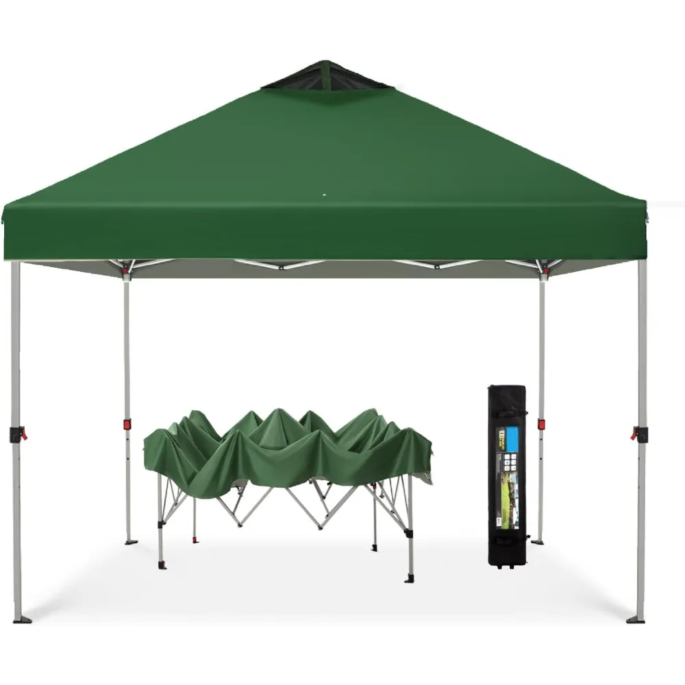 خيمة خارجية بمظلة منبثقة مقاس 10 × 10 للفناء مع حقيبة، مظلات سهلة الظهر، خيام مناسبات شديدة التحمل للفناء الخلفي والمقعد #1