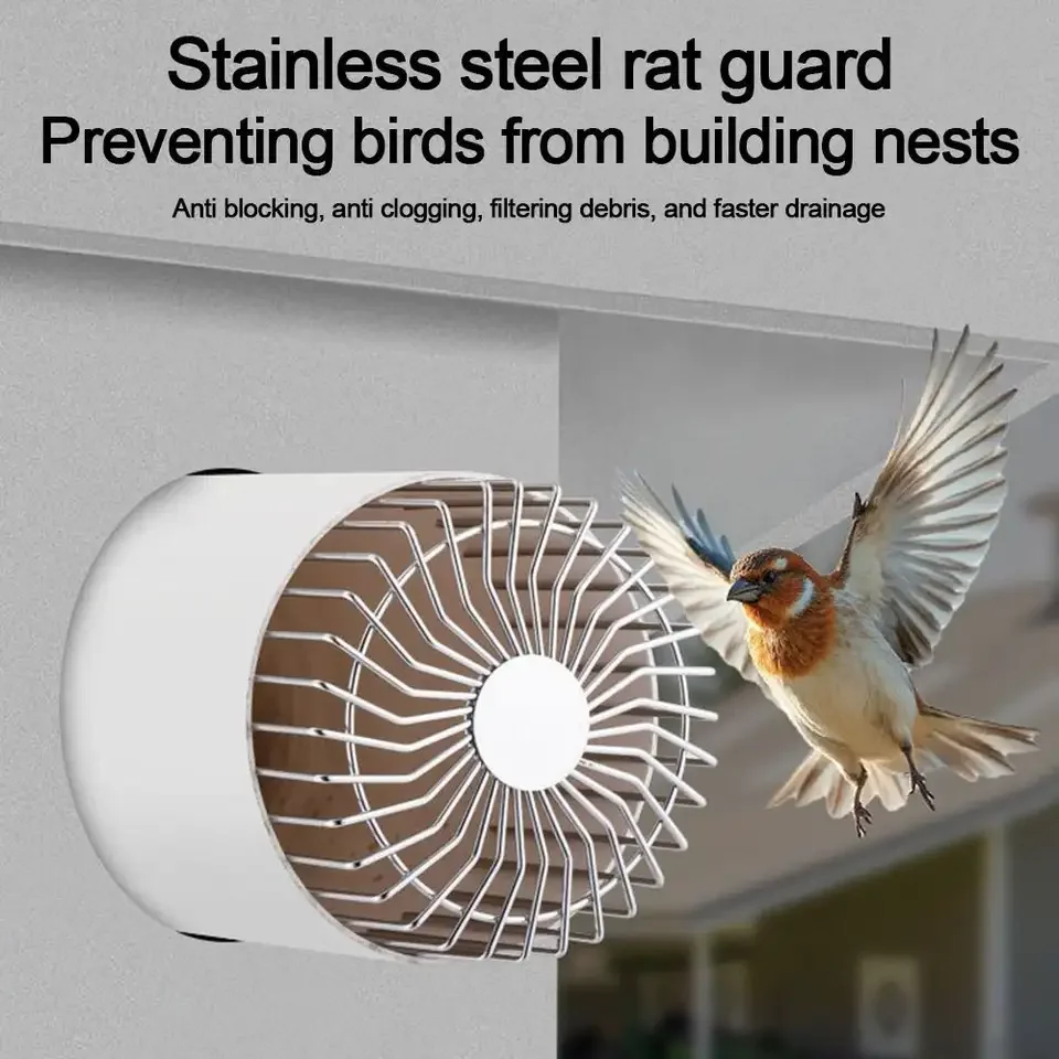 

Roof Gutter Guard Filters Useful Down Pipe Gutter Balloon Guard Strainer Protection Net Cover Downspout Stops Blockage Leaf Mesh