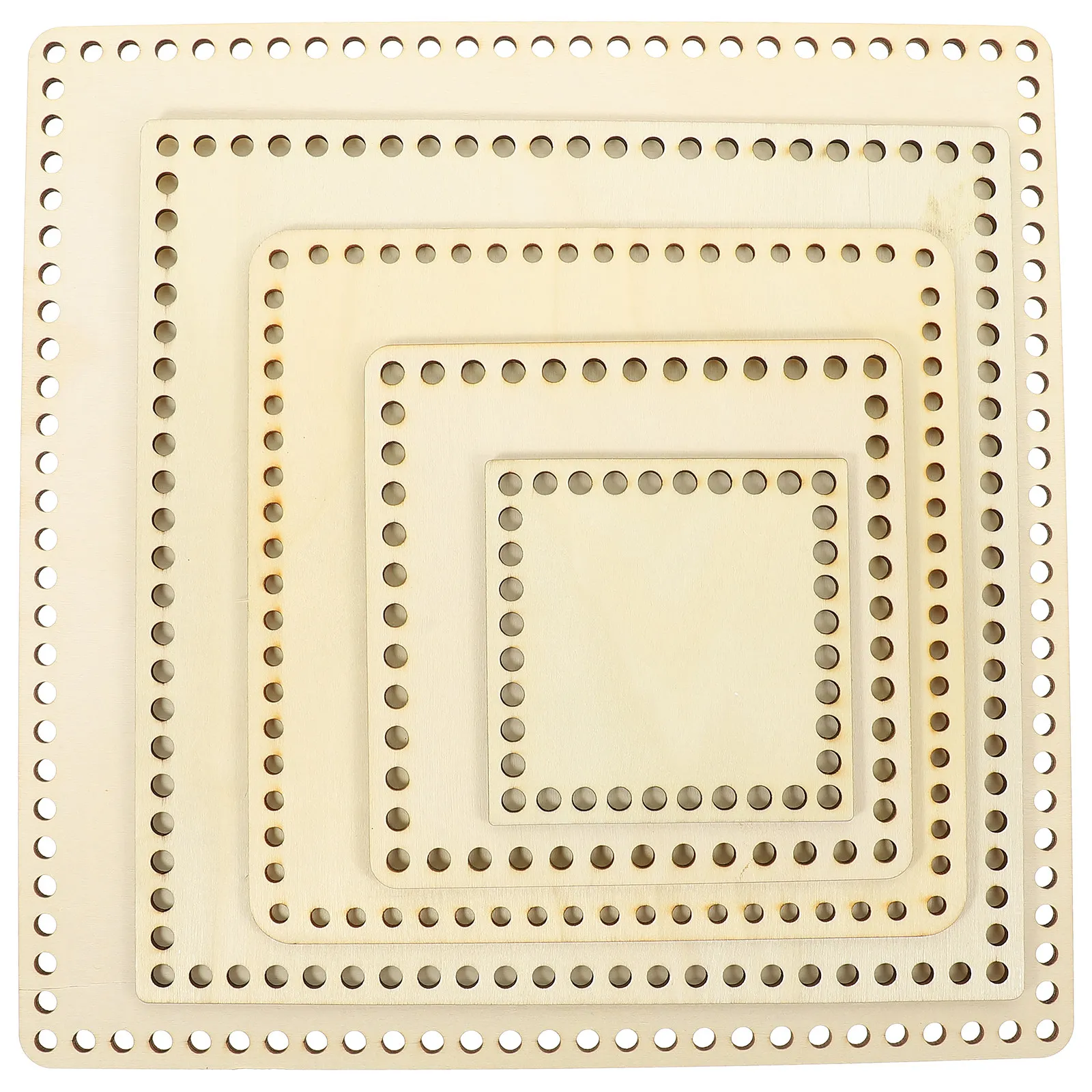 

5Pcs Crochet Basket Bottom Wooden Bag Base Natural Wood DIY Bag Bottom Base for Handbag Crossbody Bucket Bags Basket Weaving