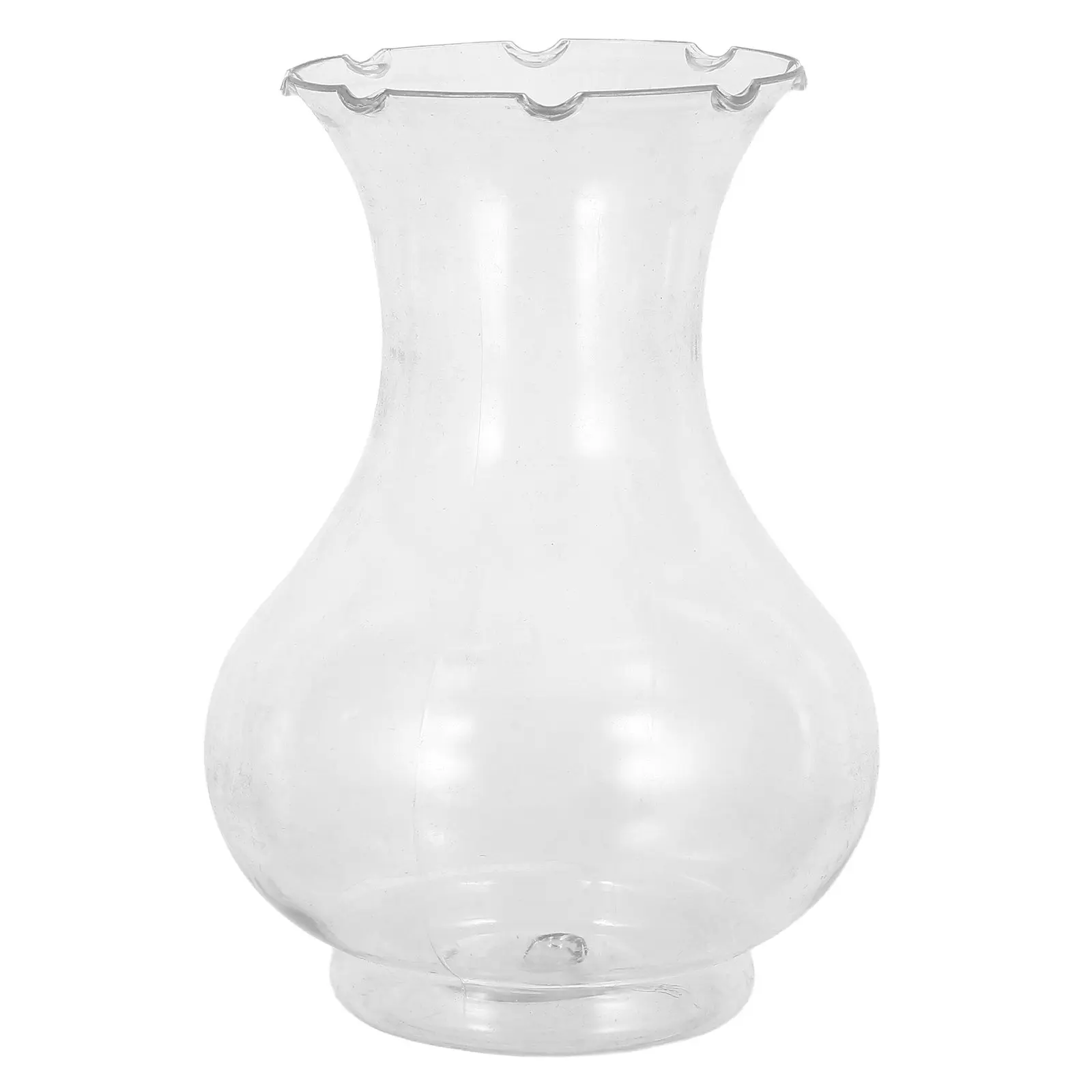 6Pcs Plastic Flower Vases Clear Hydroponic Bud Vases Small Shatterproof Decorative Hyacinth Wedding Table Centerpiece Minimalist