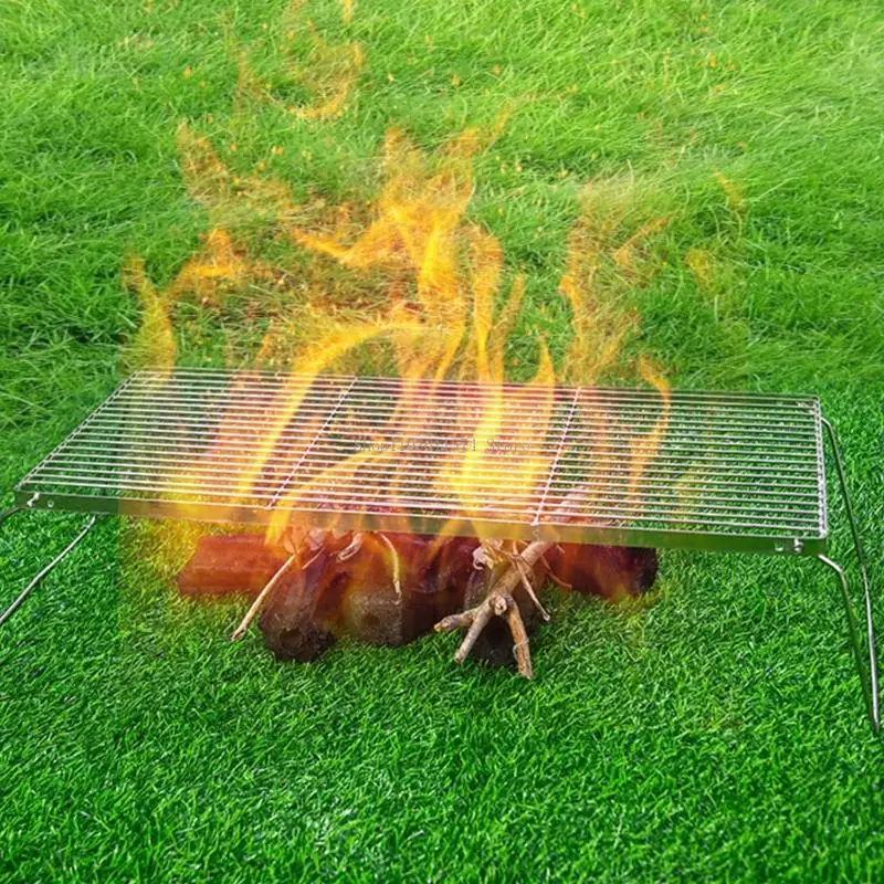  Flexible Camping barbecue Stands 2 Steel For Wilderness Exploration