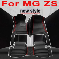 Non-hybrid Car Mats For MG ZS ZX ZST Astor ZS11 Crossover 2018~2022 Waterproof Floor Mats Push Button handbrake Car Accessories