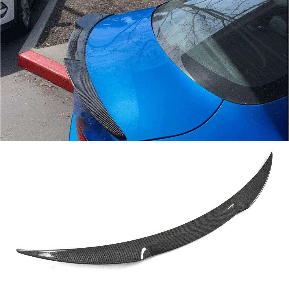 غطاء سبويلر خلفي من ألياف الكربون الحقيقية لسيارة ألفا روميو جوليا كوادريفوجليو 2017-2022