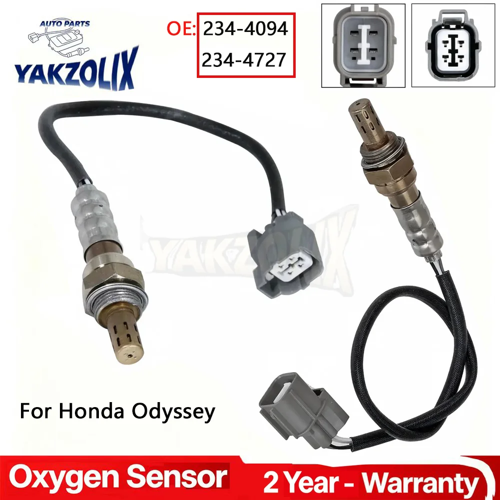 2Pcs 234-4094 234-4727 for Honda Odyssey 3.5L 2001 2002 2003 2004 O2 Oxygen Sensor Upstream Downstream 4 Wires Car Accessories