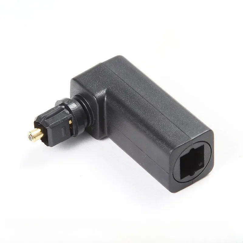 

90 Degree Right Angle 360 Rotates Male to Female Optical Audio Cable Adapter for PC TV DVD Stereo, Wholesale Toslink Cable