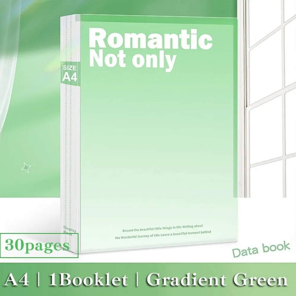 

Simple 30/60 Pages A4 File Folder Classification Insert Gradient Color File Bag Plastic Large Capacity Document Storage Bag