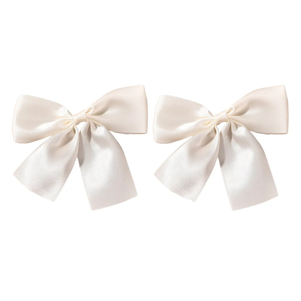 2pcs Wedding Bowknot Elegant Bow Barrette For Women Girls Thick Thin Curly Straight Bride Hair Bow Clip Hair Styling Tool