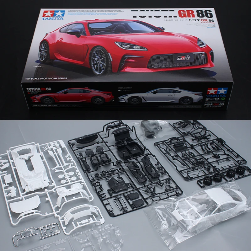 타미야 플라스틱 조립 자동차 스케일 모델 키트 24361 GR 86 엔진 내장 1/24 장난감 DIY 컬렉션 선물