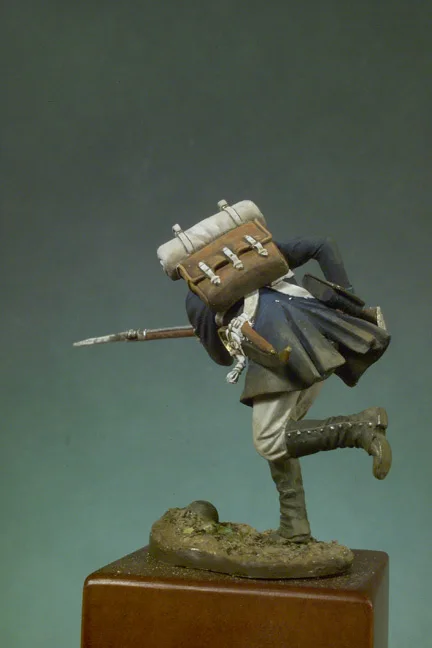 Kit de figuras de resina de 54mm, modelo de juguete de infantería de Prusia, envío gratis