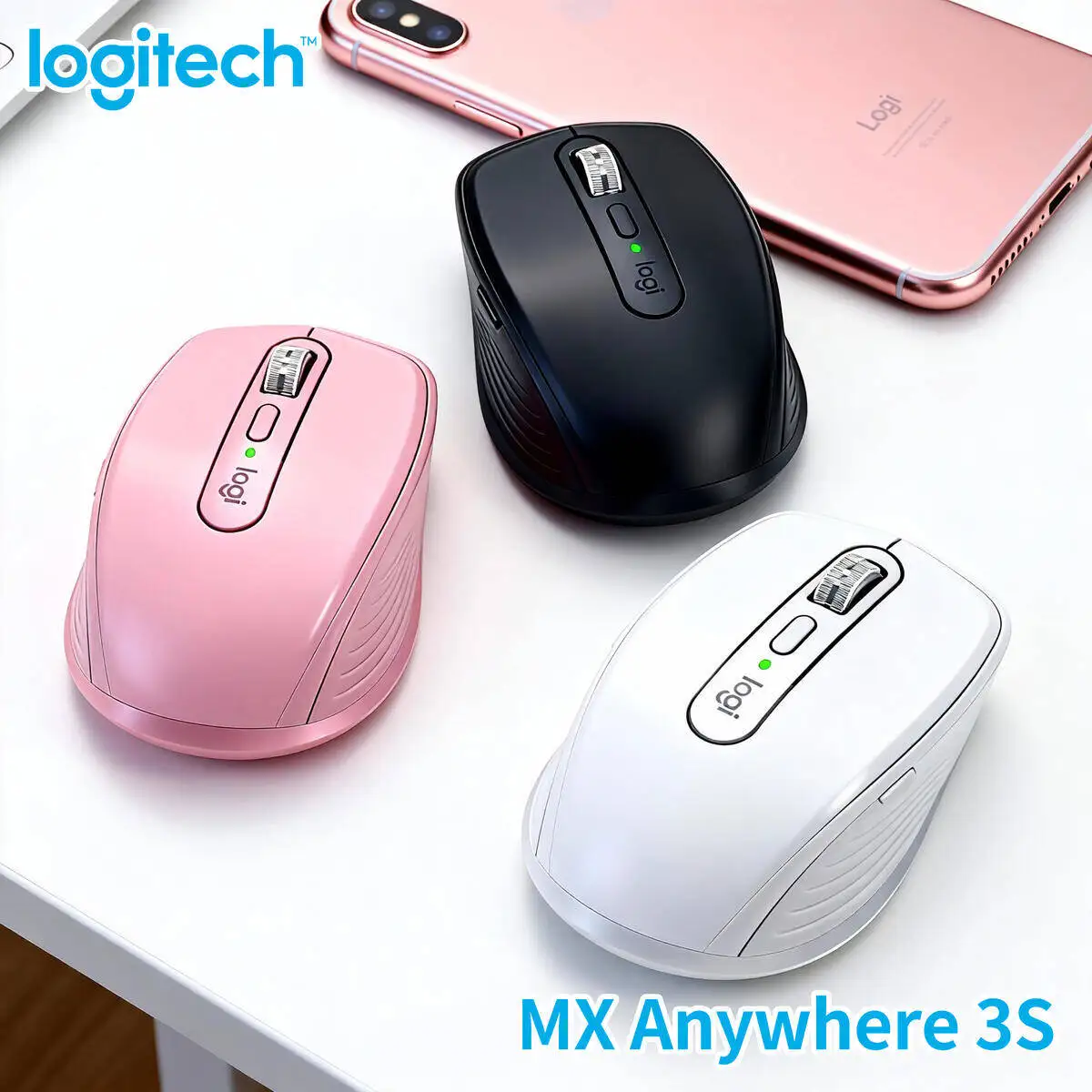 

Logitech MX Anywhere 3S Silent Mouse for Marketers Office Noise-Free Scrolling