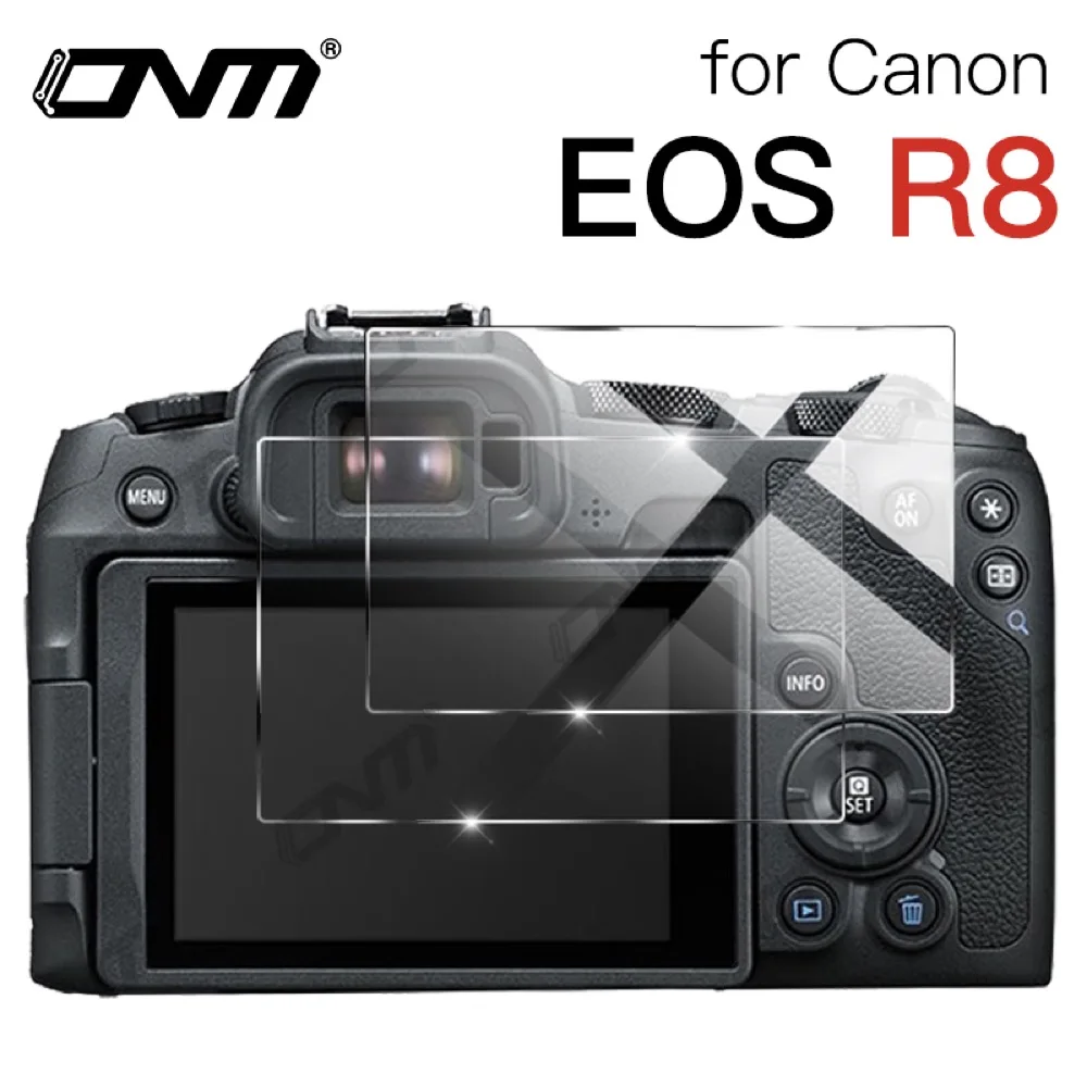 

2Pack Tempered Glass for Canon EOS R8 R7 R6 Mark II R50 R10 R5 R3 RP Anti-Scratch Screen Protector Film Camera Protective Glass