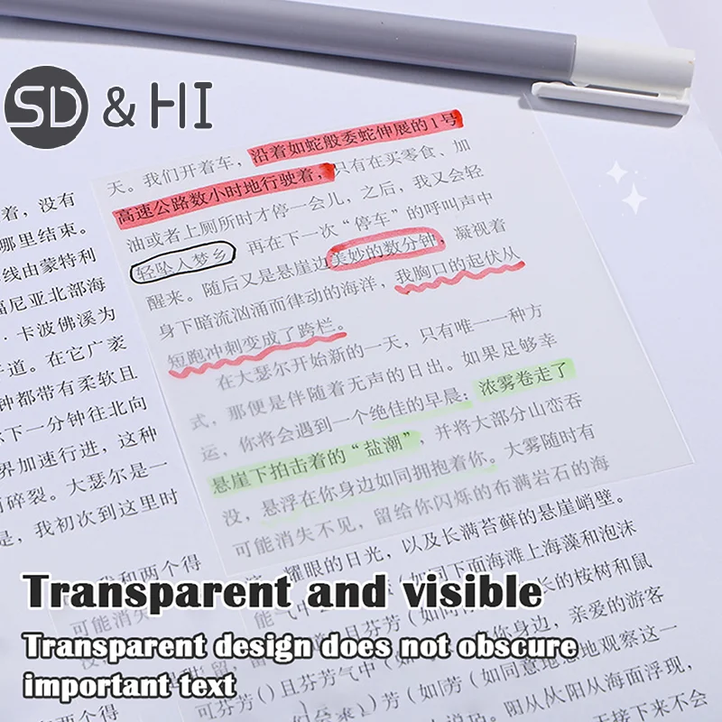 5Pcs Simple Solid Color Self-Adhesive Sticky Notes Notepad High-quality Sticker Notepad Office School Stationery Accessories