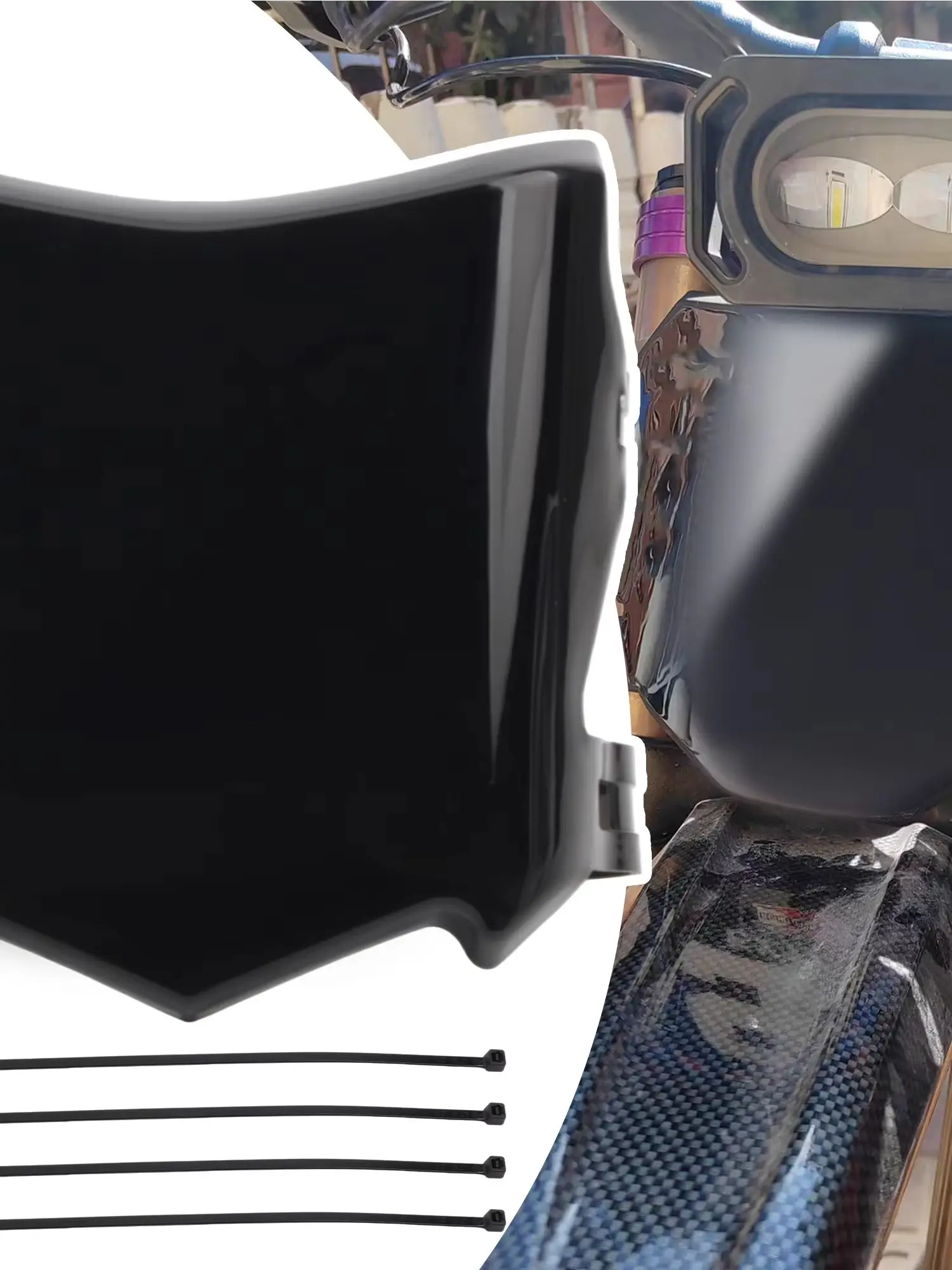 AliExpress PowerMotor Motorcycle Front Number Plate Body Fairing Plastic Cover Guard For Surron Light Bee X S Electric Bike Accessories