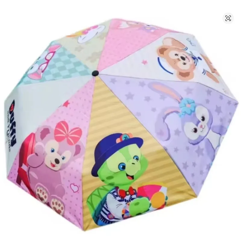 

Disney The Duffy Animation Cartoon Cute Folding Umbrella Creative Kawaii Fully Automatic Sun Shade Umbrella Birthday Gifts
