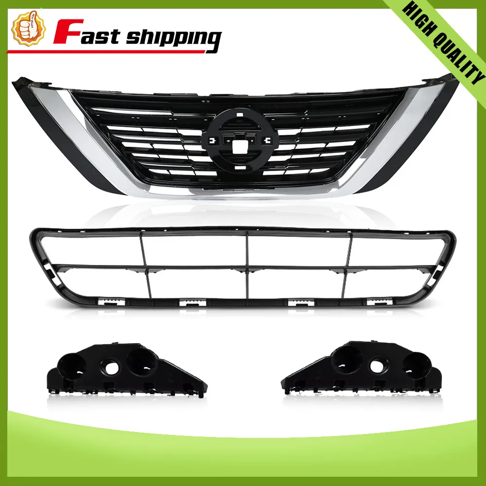 

Front Upper Lower Grille Retainer Bumper Brackets For Nissan Altima 2016 17 2018