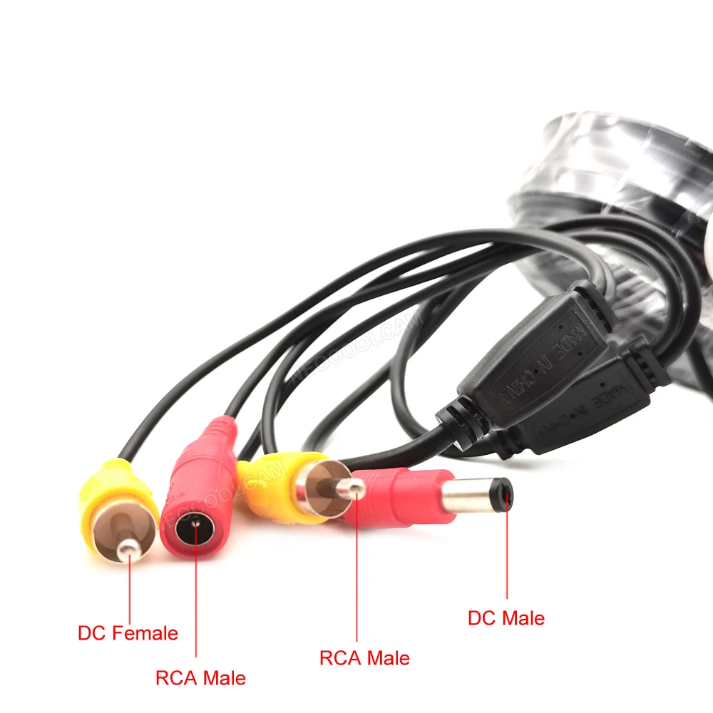 NEOCoolcam 5M/10M RCA Video AV DC Power Cable Audio Video Extension Cables For AHD CVI TVI Analog Security DVR Camera