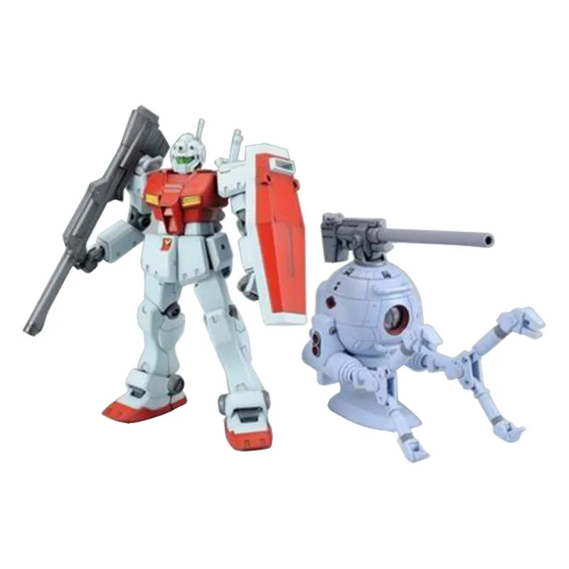 Figura de acción de Gundam Gunpla para niños, modelo ensamblado Original, genuino, 1/144, HGUC, GM Ball, tipo C, traje móvil, regalo