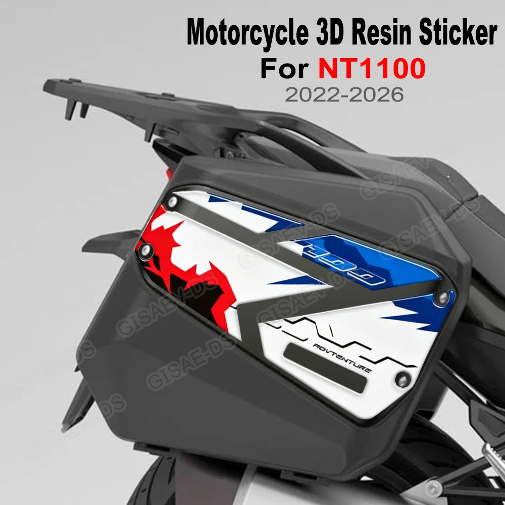 

For NT1100 NT 1100 DCT Sport Touring Side Cases Stickers 3D Epoxy Resin Sticker Luggage carrier Trunk Luggage Sticker 2022-2026