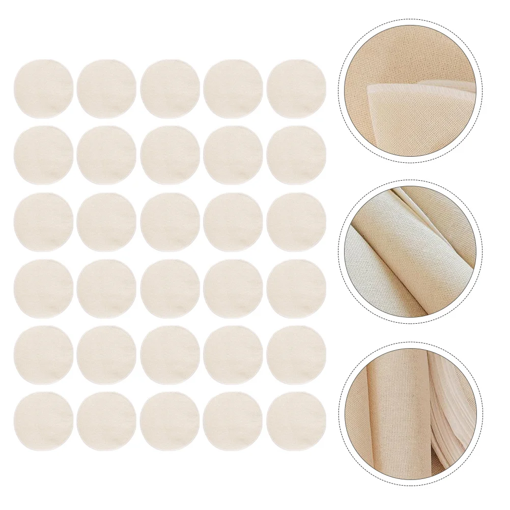 

30Pcs Steamer Cloths Cotton Nonstick Reusable Round Pads Home Kitchen Steamed Bun Mats Dumplings Pads Tableware Mats