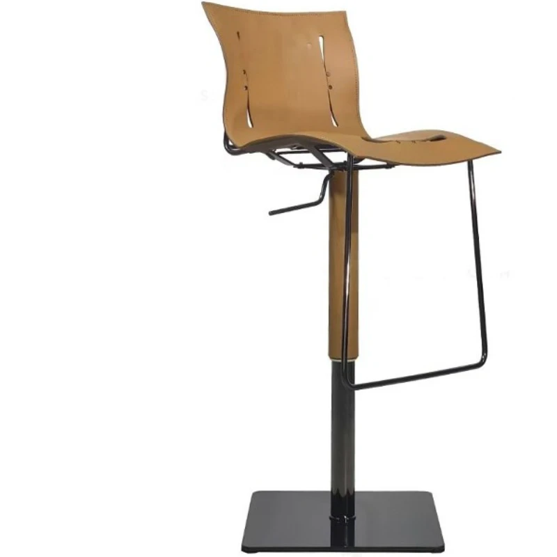 Italian-style home bar chair, light luxury lifting high stool, Shimadai modern simple villa bar