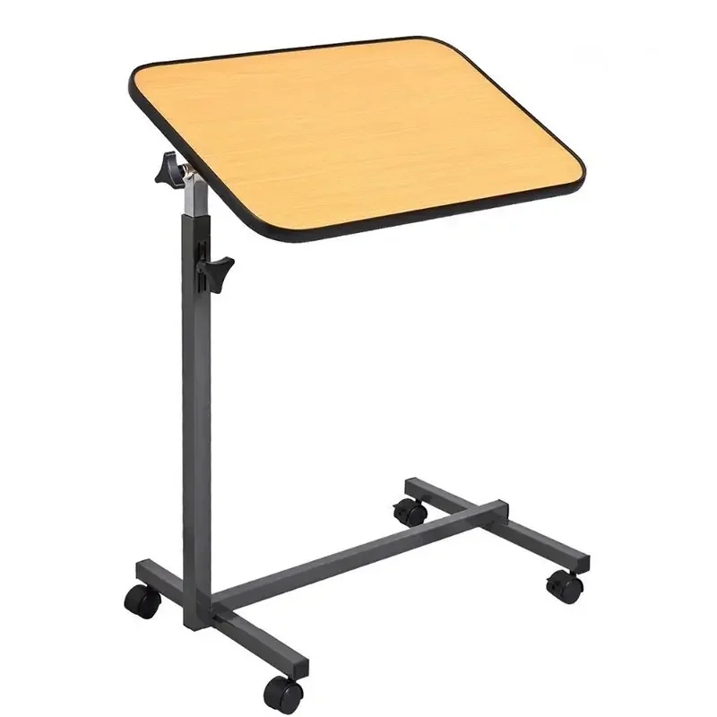 2026 Multi-purpose Home Office Mobile Side Desk Over Bed Adjustable Height Tilt Table For Patient Dining
