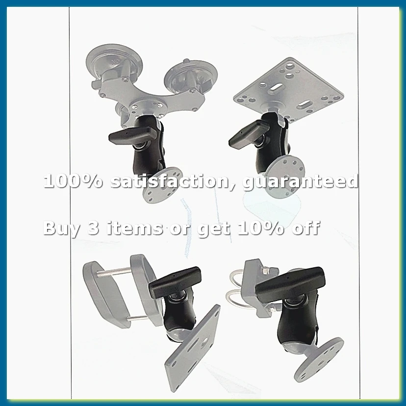 ●9CM Length Aluminium Alloy Double Socket Arm for RAM with 1.5 Inch Ball Base Mount Motorcycle Camera Extension Arm