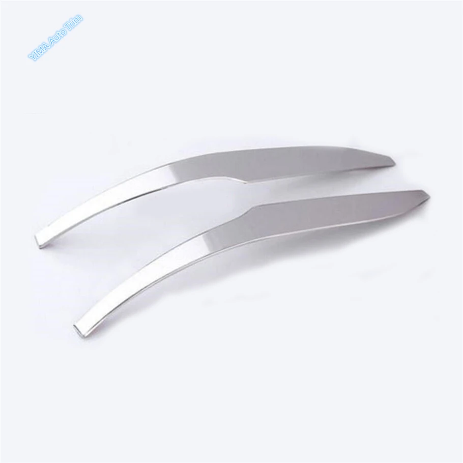 Car Accessories Side Door Mirror Rearview Decoration Strips Cover Trim Fit For Toyota Highlander 2014 - 2019 Stainless Steel