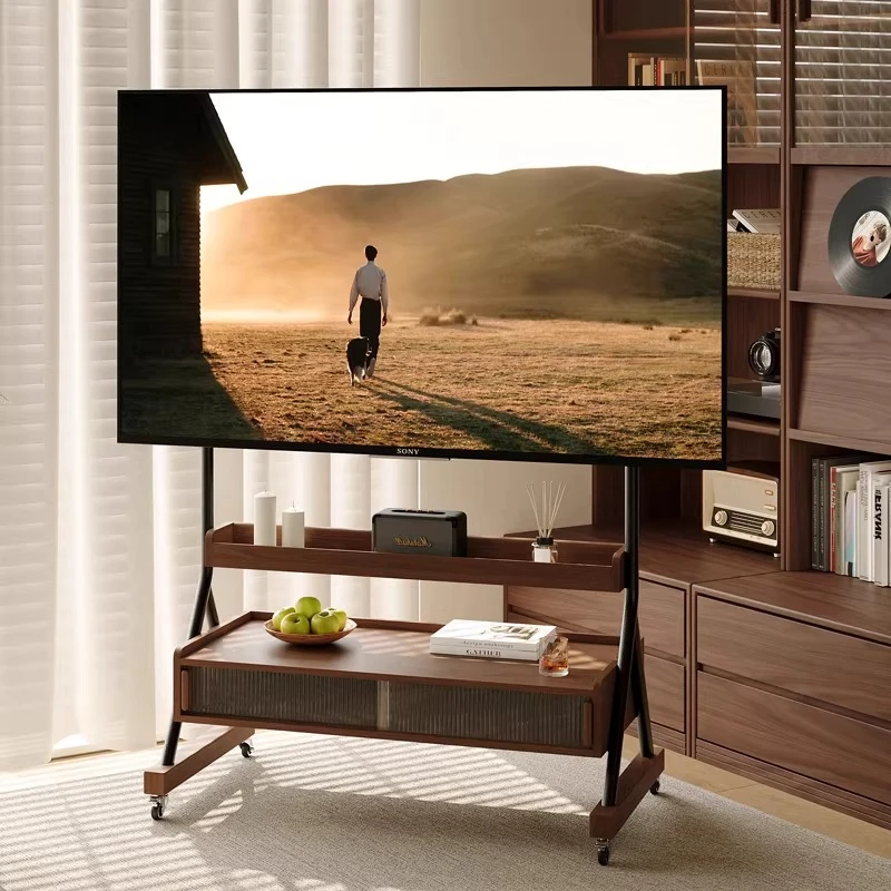 

Solid wood removable TV cabinet, living room household small apartment