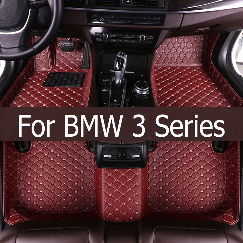 

Car Floor Mats For BMW 3 Series GT Gran Turismo F34 2013~2018 Protective Pad Mat Luxury Leather Rug Carpets Set Car Accessories