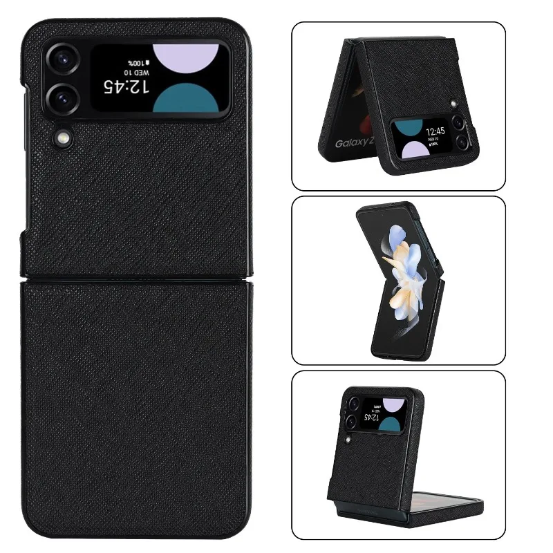 

Phone Case For Samsung Galaxy Z Flip 6 5 4 3 New INS Solid Color For Samsung Galaxy Z Fold 6 5 4 3 Folding Protective Cover