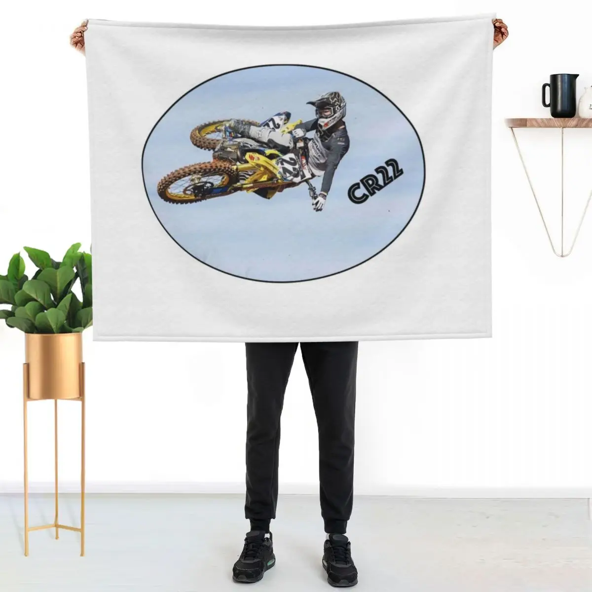 Chad Reed 22 Throw Blanket Foldable Soft Warm Blanket for Outdoor Use