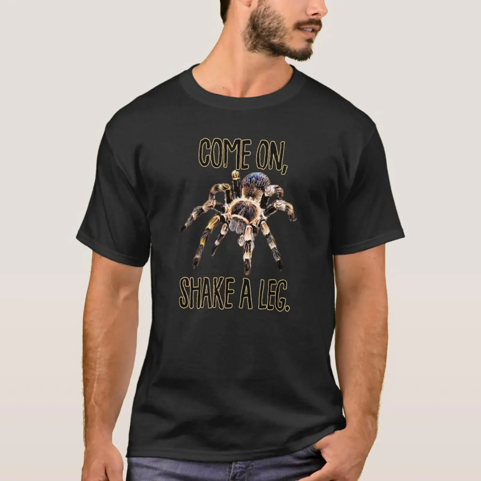 Tarantula Spider Come On Shake A Leg T Shirt vintage Washed Stretched Slightly designer clothes streetwear