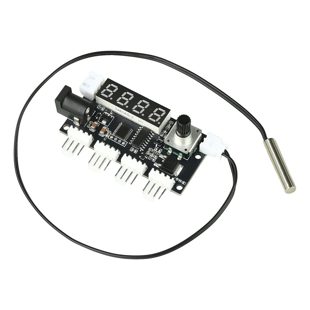 4-Kanal PWM Lüfterdrehzahlregler mit Intelligenter Temperaturregelung DC 5-24V 5A Motorsteuermodul für Kühlsysteme – Detail 10