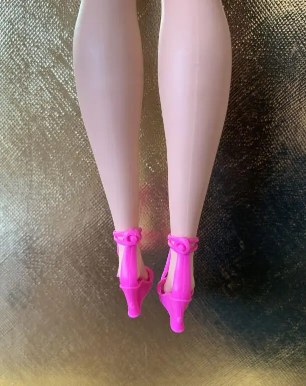 New styles toy shoes high heels flat foot shoes purple for your Tall and curvy BB dolls BBIAB1