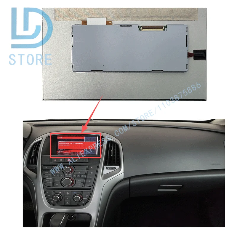 

7-дюймовый ЖК-дисплей LA070WV1-TD02 LA070WV1 TD02 для Opel Mokka Navi 950 2012-2013, автомобильный DVD GPS-навигатор, аудиосистема