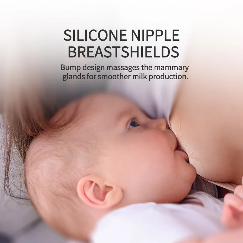 2 Pcs Nipple Protector Thin And Light Design Contact Nipple Silicone Shield For Breastfeeding With Portable Storage Box