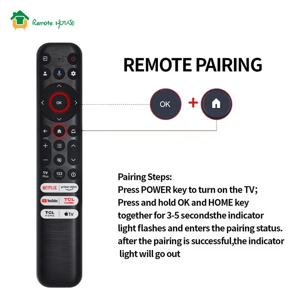 New RC813 FMB1 Replacement for TCL Voice Remote Control Compatible with TCL Q550G Q650G Q670G Q750G S370G LED UHD QLED Smart TVs