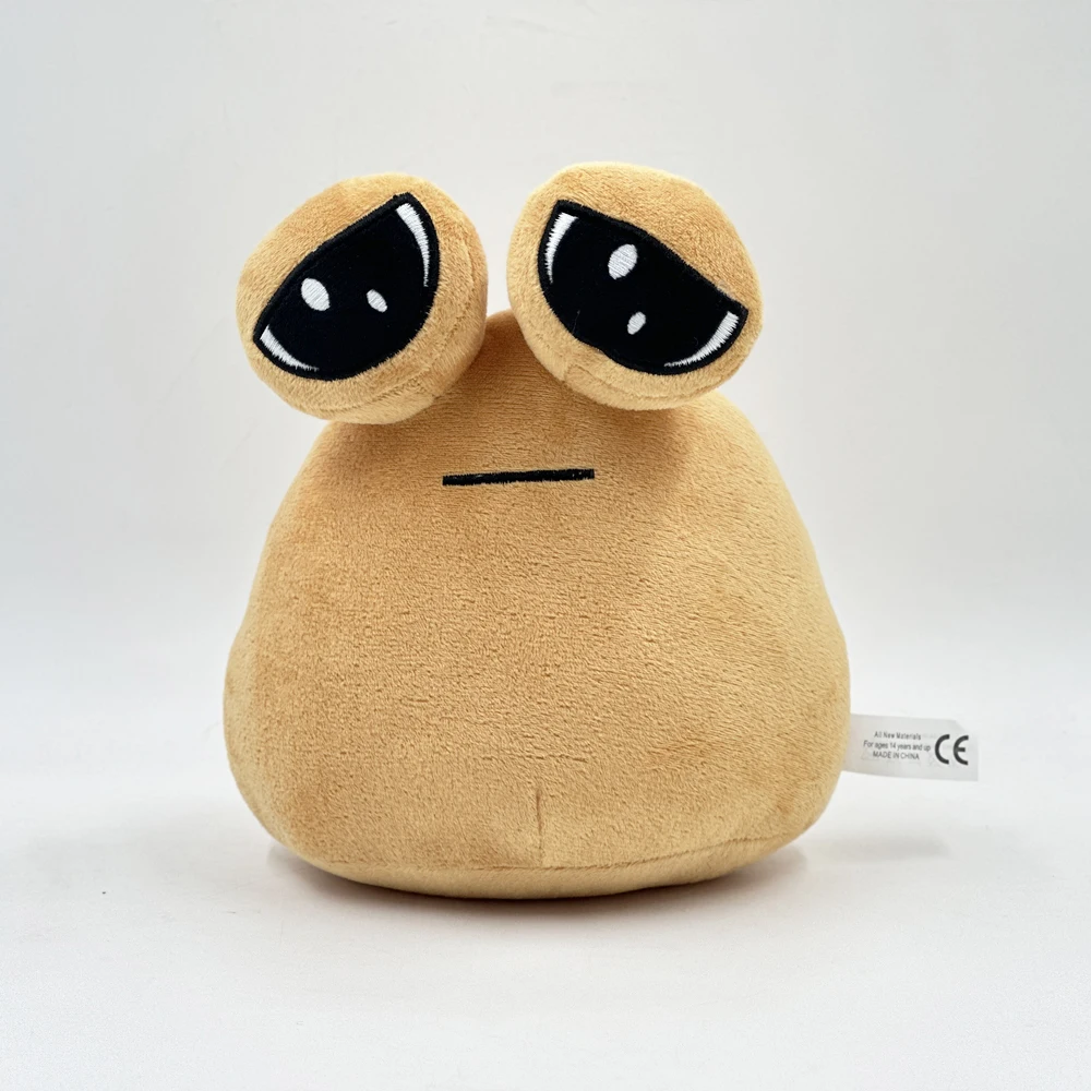 22cm Anime Spiel der Maw Pou Plüschtiere Cartoon Plüsch Augen maske Pou Umhang Plüsch Pou Push Slipper