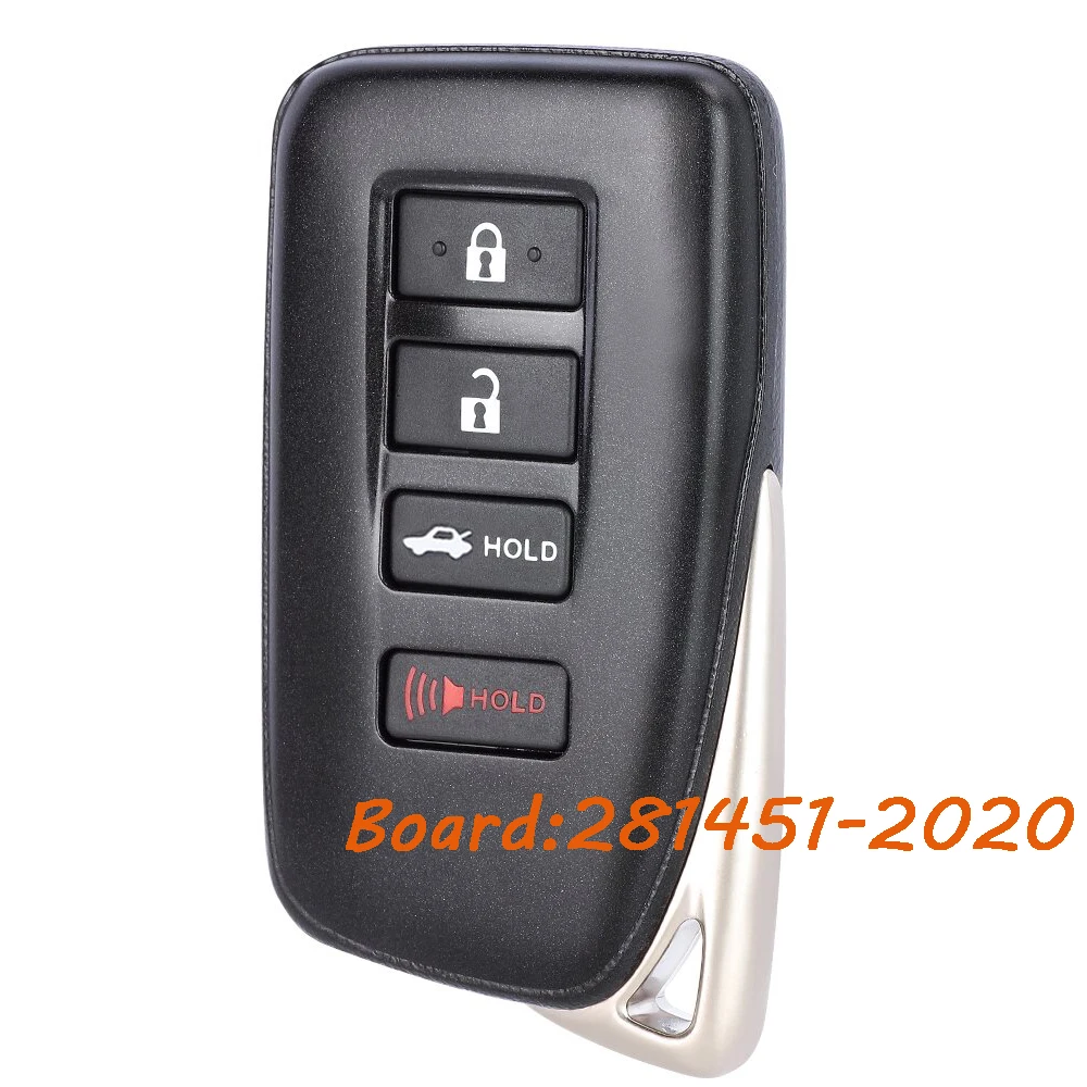 281451-2020 Smart Remote Key Fob for Lexus IS250 IS300 IS350 RC300 RC350 RC200T 2014 2015 2016 2017 18 19 2020 HYQ14FBA 314.3MHz
