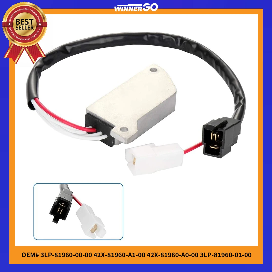 

Voltage Regulator Rectifier for Yamaha1984-1999 xv535 OEM 3LP-81960-00-00 42X-81960-A1-00 42X-81960-A0-00 3LP-81960-01-00