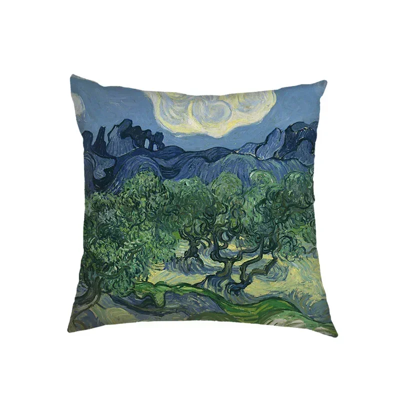 Classic Art Pillow Case Double Sided Polyester Fabric Ultra Soft Dust Resistant Office Decor Gift Idea