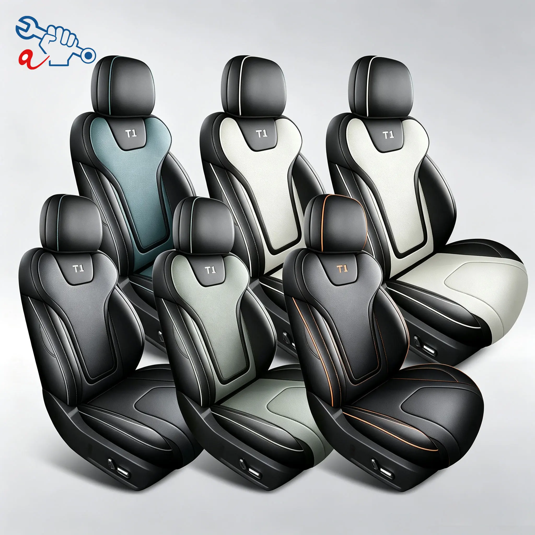 Left-Drive Car Seat Cover For Jetour T1 2025-2026 Custom Fit Full Surround Seat Cushions All Weather Protective Covers Car