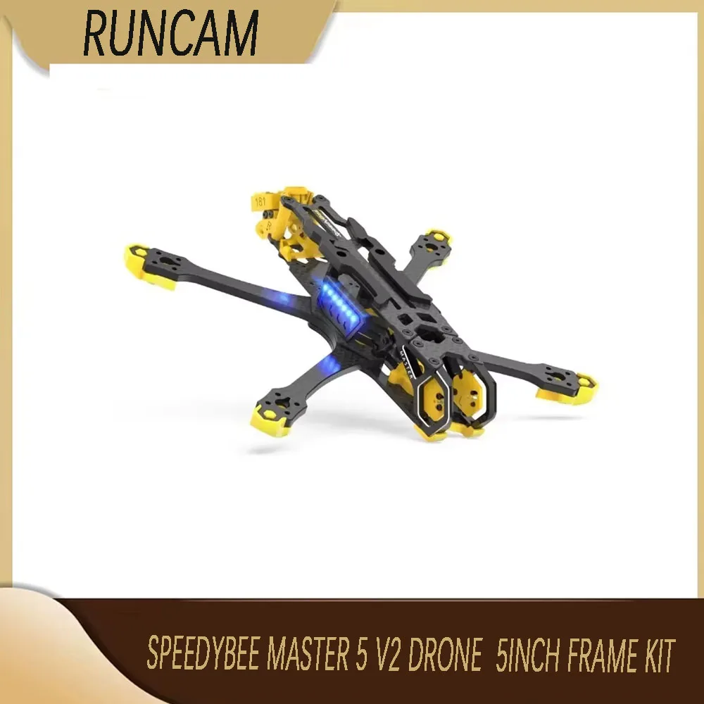 

Дрон SpeedyBee Master 5 V2, комплект рамы 5 дюймов 130 ° FOV для аналогового/O3 Air Unit VTX/Link RC FPV Racing Freestyle Drone Quadcopter