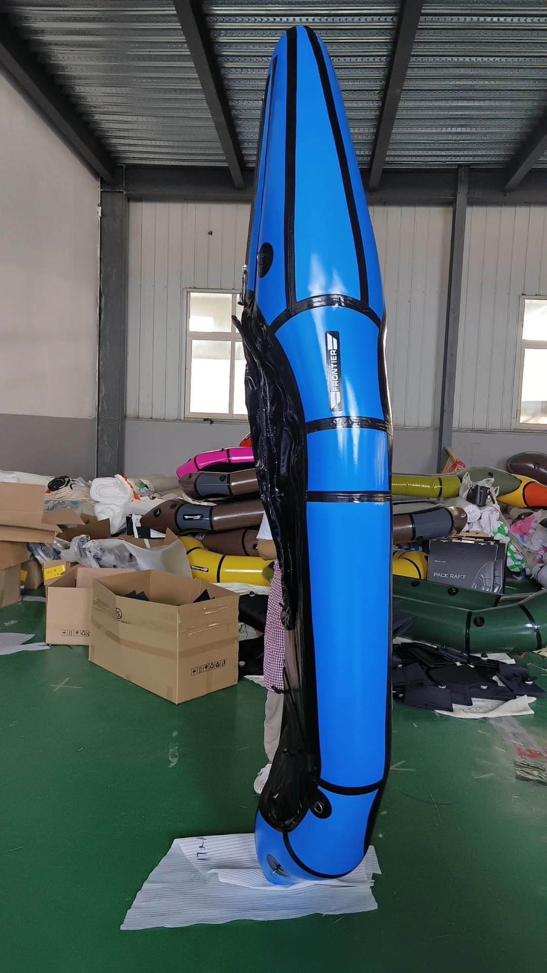2024 Fishing Rowing Paddling Pack Raft Canoe Kayak Inflatable Boat Packraft White Water