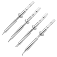 4Pcs Mini Pencil Soldering Iron Tips Replacement For Pinecil Micro-Soldering Iron,PTS200/TS100 Portable Solder Pen Tool