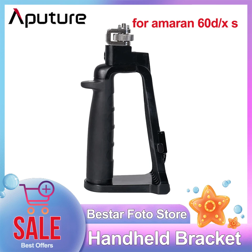 

Aputure Amaran Handgrip V-mount Handheld Bracket for Amaran COB 60d COB 60x Video Light Camera Studio Photography Accessories