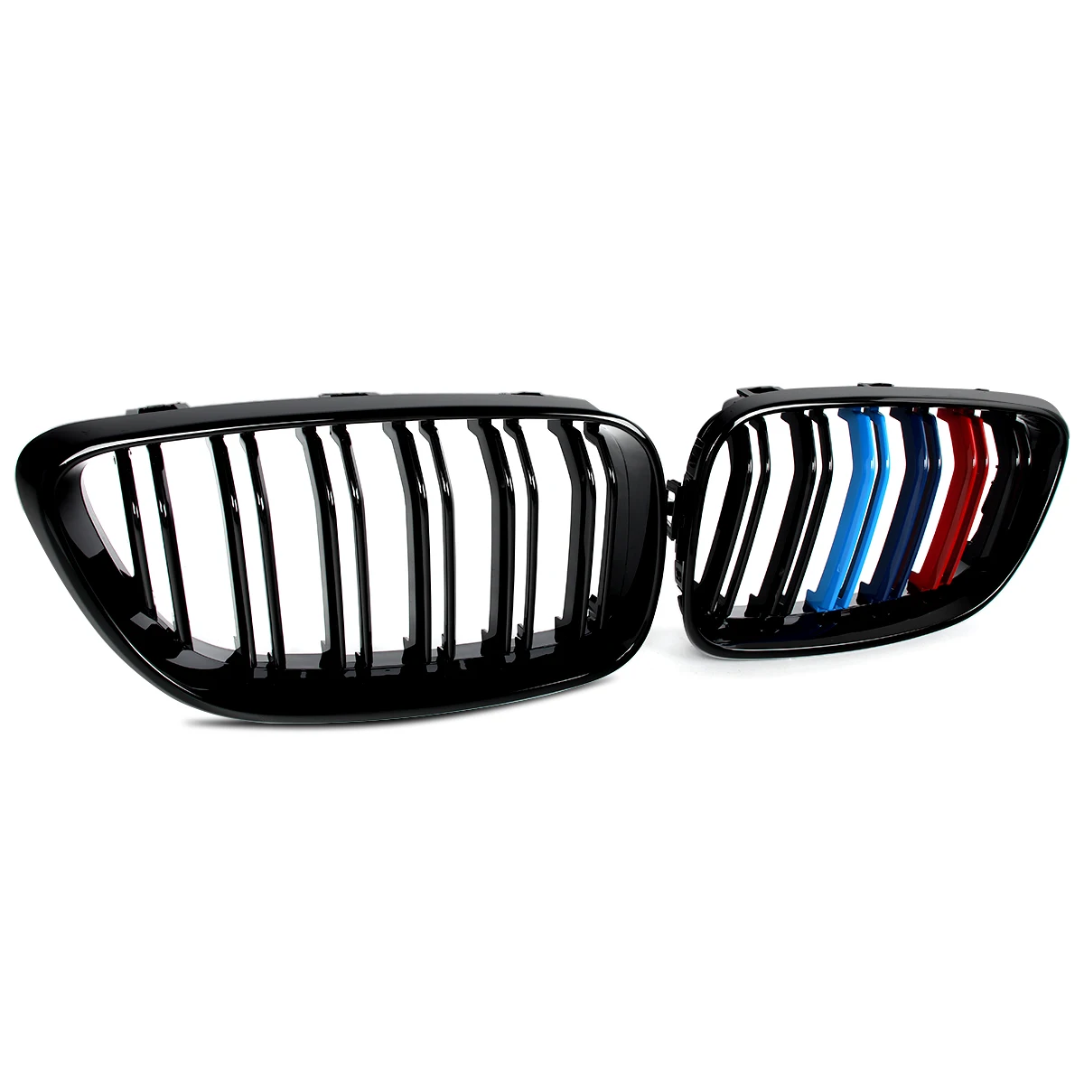 شواية M-Color لسيارة BMW F22 F23 F87 M2 2014-2018-2021 شبكة الكلى الأمامية LH + RH #4